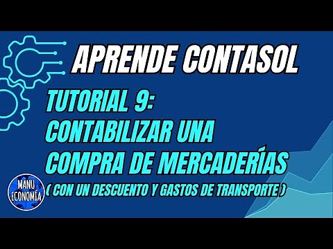 CONTASOL 9- FACTURA DE COMPRA, CON DESCUENTO Y TRANSPORTE