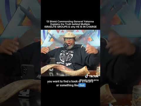 COMMANDING GENERAL YAHANNA SPEAKS ON ISRAELITE GROUPS AND WHY HIS THE ONE IN CHARGE.