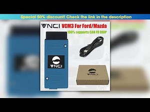 Review VNCI VCM3 Diagnostic Scanner for New Ford Mazda Supports CAN FD DoIP Supports 4 channel CAN