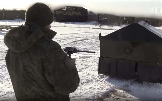 Russia unveils spinning-cables tank to swat away Ukrainian drones