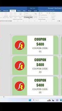 How to Make Professional Coupons in MS Word | Easy Coupon Design Tutorial in Minutes