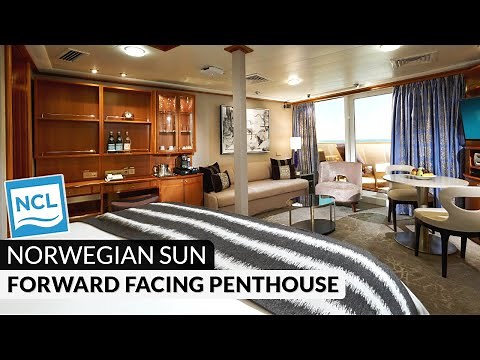 Norwegian Sun | Forward-Facing Penthouse with Balcony Tour & Review 4K | Category SG