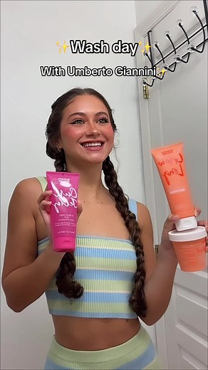 Wash day routine with Umberto Giannini✨💞…they have a 25% off discount on Amazon for their best selling products from March 20th - 25th! @Umberto Giannini #umbertogiannini #curljelly #curlyhair #curlyhairtutorial