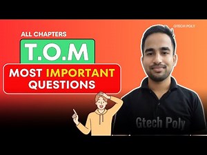 TOM Most Important Questions for Polytechnic 5th semester