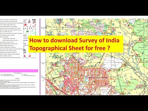 How to download Topographical Sheet for free II Toposheet II Survey of India