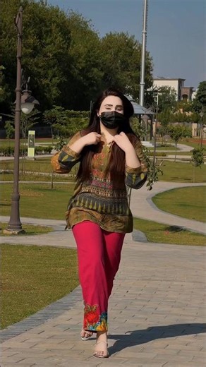 She Stepped Out Like THIS 😍🔥 | red Outfit Walk | Slow Motion Aesthetic #trending #outfit #outfitin