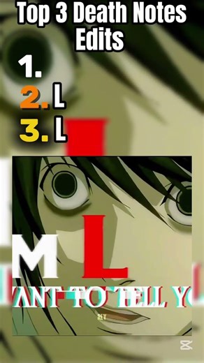 Top 3 Death Note Edits