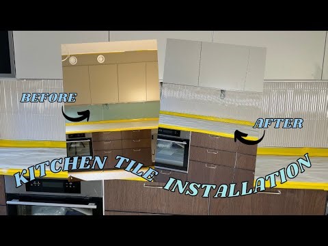 Kitchen Tile Installation in 2-Minute Timelapse