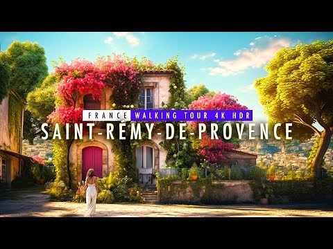 Old Beautiful Village in France 4k Provence 🇨🇵 Walking tour 4K50fps - Saint-Rémy-de-Provence