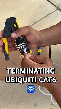 Today we will be testing out the Ubiquiti cat6 cable 🔥#ubiquiticat6 #ubiquiti #termination #unifi