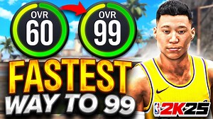 Get 99 overall in one day! Fastest 99 overall method NBA 2K25