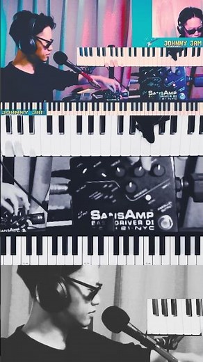 SansAmp BDDI V1 (Late) x Synth Bass (Roland RD-2000) : Dirty Bass Synth Loop & Tone Jam #shorts