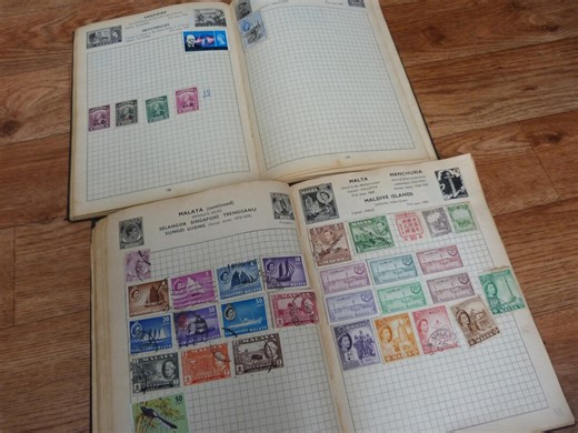 Vintage Stamp Albums 1,600 Plus World Stamps 1900s-1960s Europe French Colonies Asia Stanley Gibbons Improved Stamp Album - Etsy