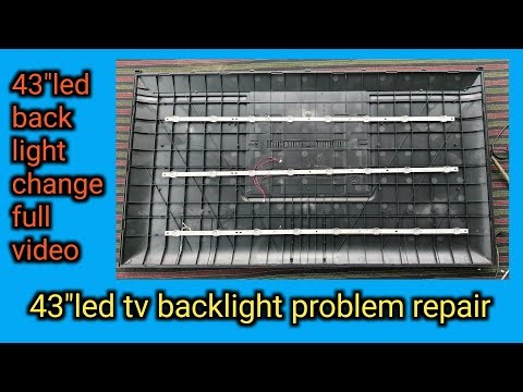 43"LED tv backlight problem repair #led #tv #backlight #problem 