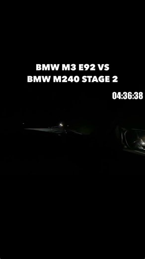 BMW M3 E92 VS BMW M240 STAGE 2 #bmw #m3 #m240i #dragrace #pov