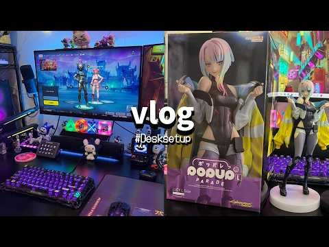 【サイバーパンクデスクvlog】最近の休日vlog│ゲームプレイ🎮/ぽこポケ/購入品紹介