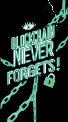Why Blockchain Never Forgets 🤯🔍 #blockchaintechnology #crypto #smartcontracts #facts