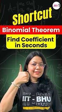 Trick to Find Coefficients of Binomial Expansion | Solution in seconds Shortcut | JEE Maths #jee