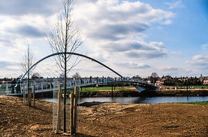 Millennium Bridge in York, England