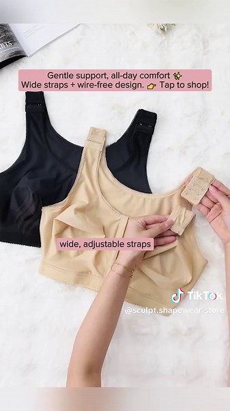 Front-closure ease meets soft support you can wear all day