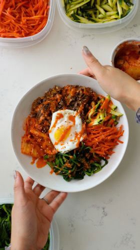 Bulgogi Bibimbap Bowl with Gochujang Sesame Sauce