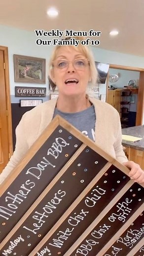 Heather Bell on Instagram: "Here is another weekly menu for our big family. We share our weekly menu with you every week to help give you inspiration to cook and ideas to serve to your family. What I like to do is if I see something inspires me I will take that recipe and deconstruct it or add or take away to it and try and make something unique for our family. I love to watch other people cook and see the different spices that they use in each of their meals. It helps me to come up with differe