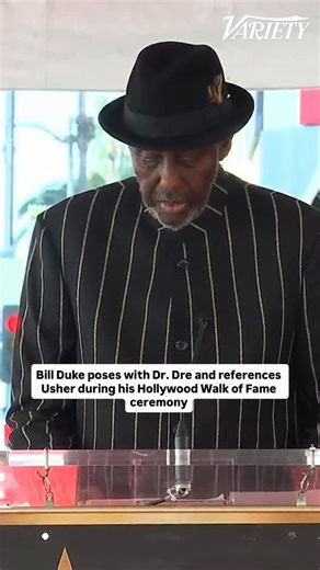 #BillDuke, the character actor best known for playing Mac in #Predator and Cooke in #Commando, now has a star on the Hollywood Walk of Fame. He was joined by #DrDre, Glynn Turman, Jeff Friday, his daughter Nathalie Duke and other family members. Duke ended his speech with a nod to #Usher’s 2004 hit “Yeah!”: “Peace up, A-Town down. L.A., I’m out!” | Variety