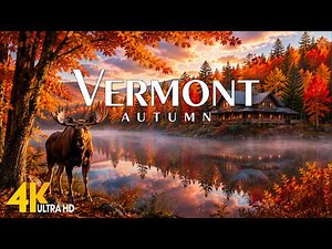 🍂 Vermont in 4K UHD - The Most Beautiful Autumn Scenery in Vermont | Scenic Relaxation Film