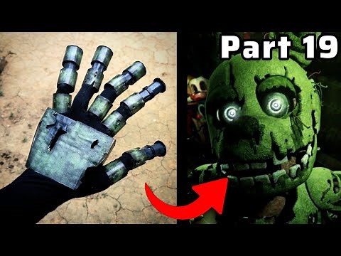How To Make Springtrap Hand Part 19 DIY Animatronic Hand Realistic Look