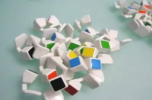 The insides of a 7x7x7 Rubik's Cube.