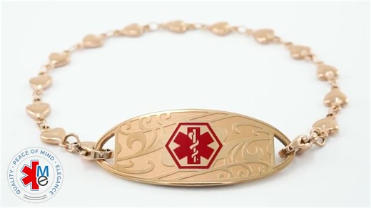 Engraved 5mm Heart Link Medical Alert ID Bracelet by Medicengraved® – Stainless Steel - Etsy