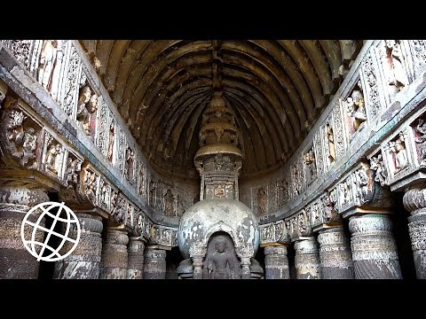 Ajanta Caves, Maharashtra, India [Amazing Places 4K]