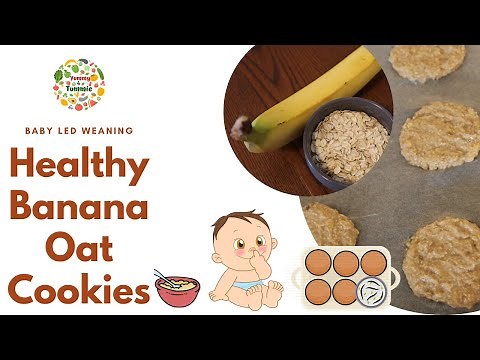 2 Ingredient Cookies| Basic Banana Oat Cookies | Baby Led Weaning