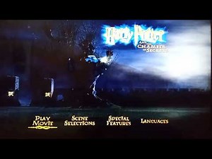 Harry Potter And The Chamber Of Secrets (2002) 2003 DVD (2007 Reprint) Menu Walkthrough
