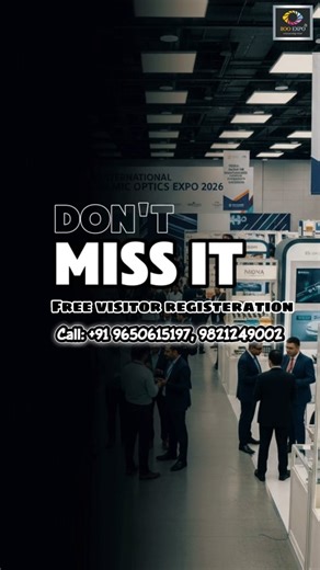🔥 The Most Trusted Optical Trade Expo is BACK! 🔥 Ready to take your optical brand to the next level? Mark your calendars for the India Ophthalmic Optics Expo 2026 in Navi Mumbai! It's the ultimate hub for innovation, networking, and business growth in the optical world. 🗓️ Save the Date: 10-11-12 January 2026. 📍 CIDCO Exhibition & Convention Centre, Navi Mumbai DON'T MISS IT! Register for your Free Visitor Entry today! 👉 Register: https://ebadge.in/iioolp 💼 Exhibit: https://iiooexpo.com/be