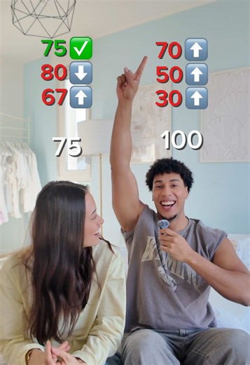 Der jenige der die Zahl des anderen zuerst errät, hat gewonnen. #couple #challenge #game #play