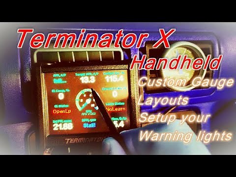Holley Terminator X Handheld Custom Gauge Layouts
