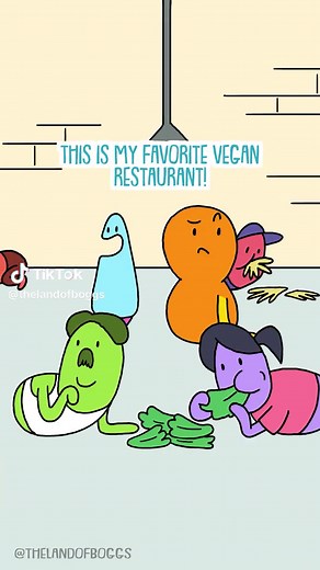 Vegan Cartoon Restaurant: Run for Your Life!