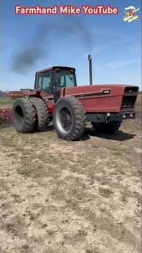 International Harvester 6388 2+2 Tractor working ground in Indiana. #farmhandmike