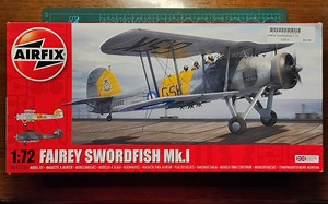 【模型测评】AIRFIX空修 1/72 二战英军剑鱼式MK.I舰载攻击机模型