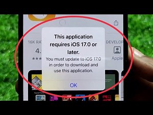 Fix This application requires iOS 17.0 or later In GarageBand on iPhone