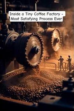 Tiny Workers Make Coffee in a Mini Factory! #MiniFactory #TinyWorkers #CoffeeLovers #ViralShorts