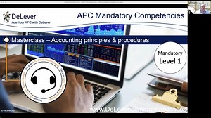DeLever APC Masterclass: Mandatory Competency - Accounting Principles and Procedures (7 days)