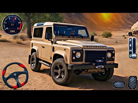 Land Rover Defender Offroad Mountain Drive | Rocks, Mud & 4x4 Drive | Offroad Drive Desert Gameplay
