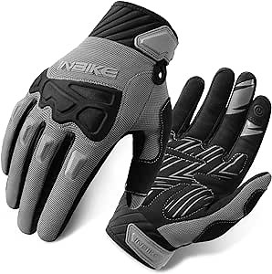 INBIKE Mountain Bike Gloves for Men Knuckle Guard Padded Men's Cycling Gloves Breathable for MTB Motocross Racing Dirtbike