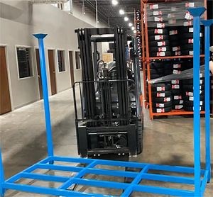 [Hot Item] Foldable Heavy Wheel Detachable Metal Steel Powder Coated Truck Tire Iron Stack Shelf Rack Stack Stacking Racks for Factory