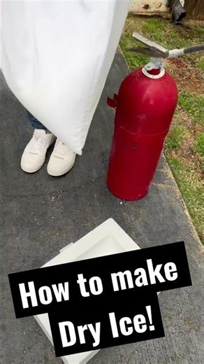 This is how we make Dry Ice! Even though it’s not eye related, it’s still pretty cool!