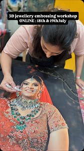 220K views · 159 reactions | Tag a bride, gift a memory, or learn to create this magic yourself!  Join our exclusive workshop — DM to register! Online :18 & 19 July ! Shipping customised kits PAN India #3DJewelleryEmbossing #BridalPortraitArt #ResinWithEmotion #ArtLocalBySapnaGohil #MadeForBrides #HandmadeKeepsake #ResinArtIndia #CreativeWorkshops #CustomResinMagic | Art Local - Studio by Sapna Gohil | Facebook