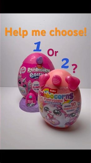 Which one should we open? 1 or 2? #shorts #rainbocorns #unboxing #surprise