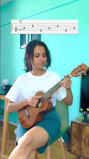 Let Her Go Ukulele Fingerstyle Tutorial with Tabs #shorts #music